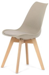 Autronic -  Židle jídelní, cappuccino plast, CT-X7055 CAP