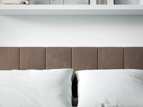 Čalúnený nástenný panel FRAME LINCOLN 30x60 cm Farba: Svetlosivá