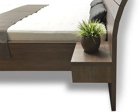 Ahorn SALINA - jednolôžková posteľ so širokým čelom 140 x 200 cm, lamino