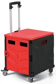 Skladací nákupný vozík 30L, nosnosť 30 kg, 4 otočné kolieska