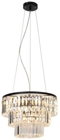 Zuma Line P17127-4 - Luster na lanku TIFANNY 4xE14/40W/230V čierna ZL0510