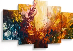 Obraz - Abstraktná maľba kvetov (150x105 cm)
