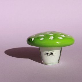 Studio Arhoj Sklenená figúrka Crystal Blob Green Shroom