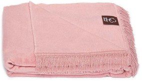 BAVLNENÁ DEKA COTTON CLOUD 150X200 CM RUŽOVÁ