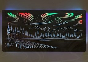 Led obraz Polárna žiara RGBW