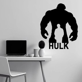 Veselá Stena Samolepka na stenu na stenu Hulk silueta Farba: černá