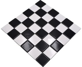 Keramická mozaika CD 200 čierna/biela 30 x 30 cm