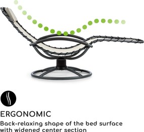 Blumfeldt The Chiller, hojdacie lehátko, 77 x 85 x 173 cm, 360 Comfort, ComfortMesh, béžové