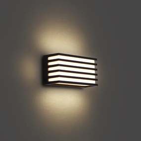 Moderné vonkajšie nástenné svietidlo čierne vrátane LED IP65 - Jail