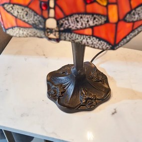 Endon 64093 - Stolová lampa Tiffany DRAGONFLY 2xE27/60W/230V priemer 41 cm