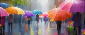 Obraz - Daždivý deň (120x50 cm)