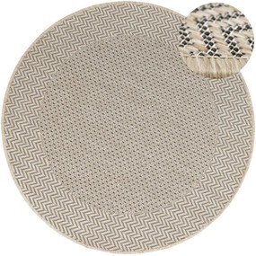 Koberec Flex 19242/P01 rybia kosť, béžový / krémový kruh