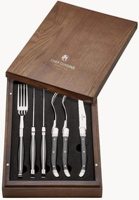 Ručne vyrobená súprava príborov na steaky Steak, 3 osoby, 8 ks