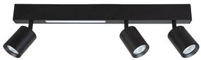 EUlight Stropné svietidlo Magnet, 3x čierne kovové tienidlo + 1x LED 5W, b