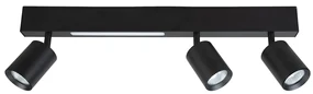 EUlight Stropné svietidlo Magnet, 3x čierne kovové tienidlo + 1x LED 5W, b