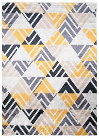 Výrazný trendový koberec s geometrickým vzorom