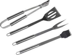 Nehrdzavejúce grilovacie náradie BestBerg BBBQ-4BT / 4 ks / čierna/strieborná