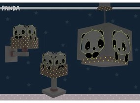 Dalber 63161S - Detská lampička PANDA 1xE14/40W/230V ružová