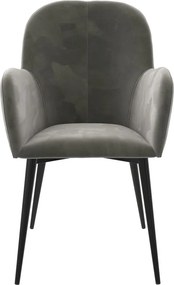 Sivé čalúnené jedálenské kreslo Fitz – Støraa