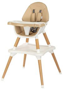 New Baby Jedálenská stolička Grace 3v1 béžová, 61 x 101 x 61 cm