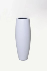 Kvetináč MAGNUM, sklolaminát, výška 80 cm, biely mat