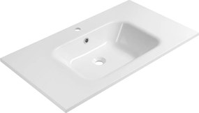 Sapho ARECA, nábytkové umývadlo, liaty mramor, 91x51,5cm, biela, AC091