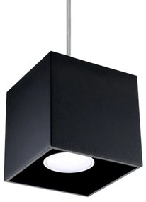 Závesné svietidlo Quad 1, 1x čierne kovové tienidlo
