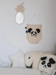 Zrkadlo ananás do detskej izby – dekoratívne akrylové zrkadlo z dreva 23x48 cm