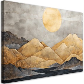 Gario Obraz na plátne Japonská krajina zlatých hôr Rozmery: 60 x 40 cm