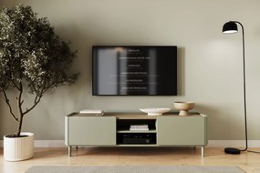 TV stolík Elivo 170 cm na nožičkách - eukalyptus / dub baltic dune