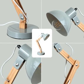 Brilagi - Stolná lampa FOCUS 1xE27/40W/230V šedá