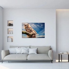Obraz sovy (90x60 cm)