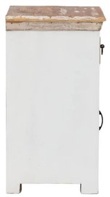 furniture-nabytek.cz - Masívna kúpeľňová spodná skrinka Perth z recyklovaného dreva, lakovaná, biela / farebná – 46×43×80 cm