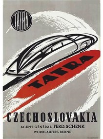 Ceduľa Tatra CzechoSlovakia