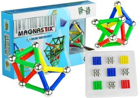 LEAN TOYS Sada magnetických blokov - 60 kusov