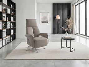 XXXLutz RELAXAČNÉ KRESLO, koža, sivá Sit & More - Online Only obývacie izby - 000144035716