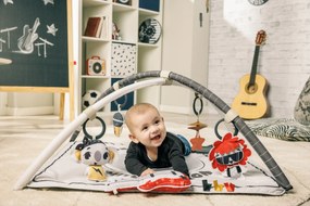 Hracia deka s hrazdou štvorcová Gymini Tiny Rockers