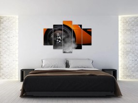 Obraz - Oranžový športiak (150x105 cm)