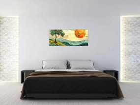 Obraz - Ilustrácia krajiny (120x50 cm)