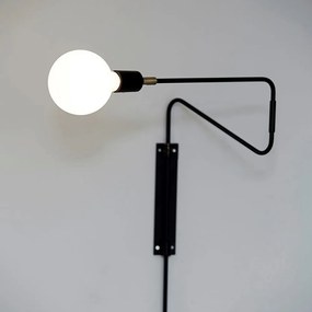 House Doctor Nástenná lampa SWING D.35cm čierna