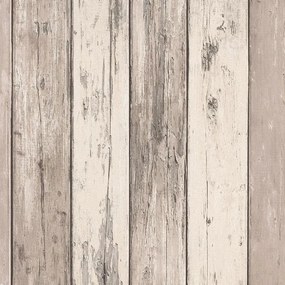 Vliesové tapety na stenu IMITATIONS 2 10200-11, rozmer 10,05 m x 0,53 m, dosky svetlo hnedo-krémové, Erismann