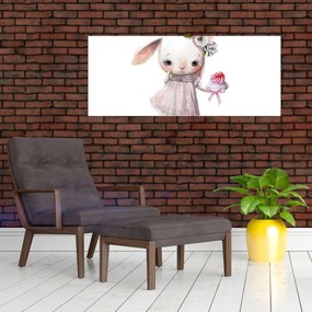 Obraz - Akvarelové zvieratko N⁰1 (120x50 cm)