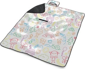 Sablio Plážová deka Farebná škôlka: 200x140 cm