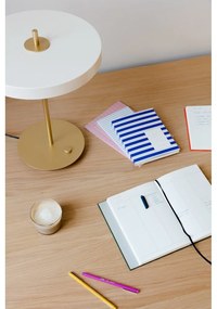 Biela LED stmievateľná stolová lampa s kovovým tienidlom (výška 41,5 cm) Asteria Table – UMAGE