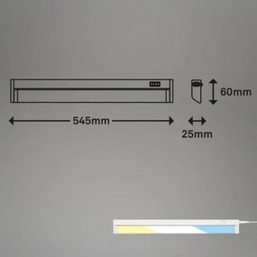 Brilo - LED svietidlo pod kuchynskú linku LED/6W/230V 2700/4000/6500K 54,5 cm biela