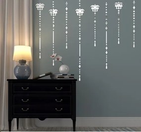 Set dekoračných nalepovacích zrkadiel na stenu