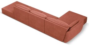 Červená rohová pohovka (ľavý roh) Vanda - Mazzini Sofas