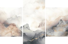 Obraz - Abstrakcia hôr s textúrou mramoru (90x60 cm)