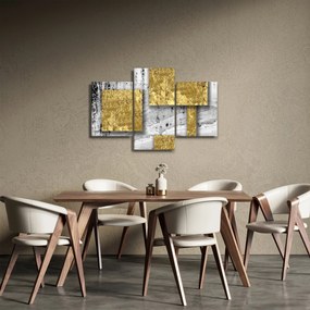Obraz - Zlaté štvorce N⁰3 (90x60 cm)