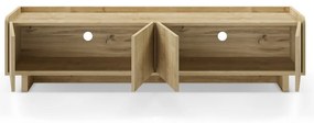 TV stolík v dekore duba v prírodnej farbe 180x45x40 cm Daira – Marckeric